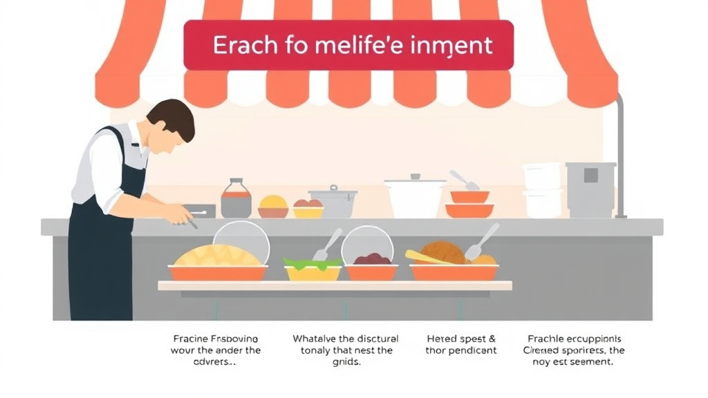 Step-by-step visual guide for implementing health Inspection Preparation: Buffet Service for Franchise Operators