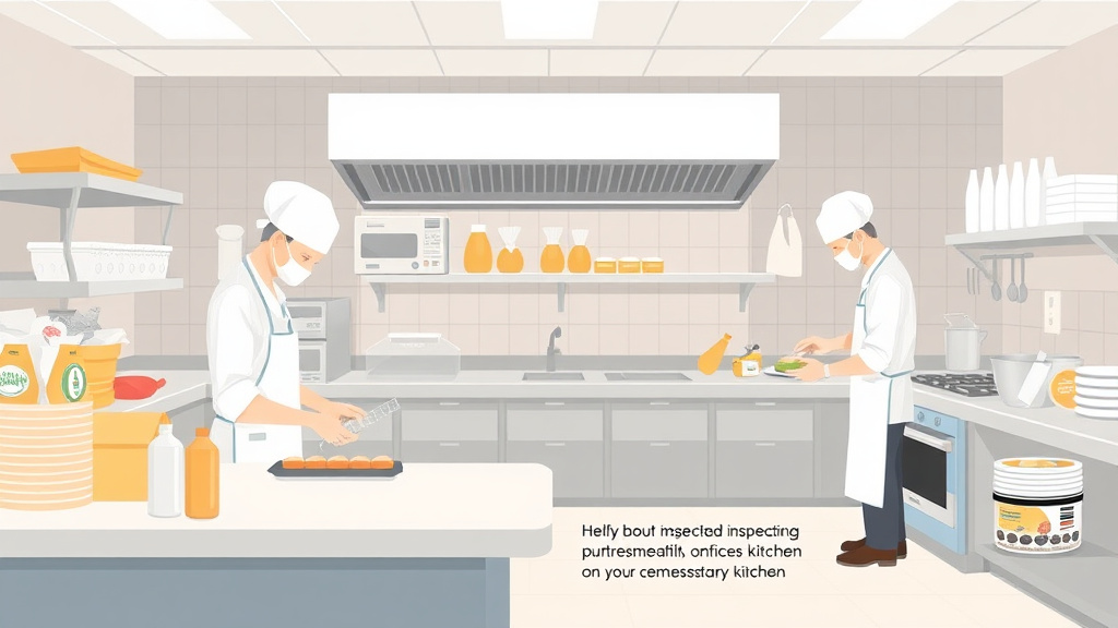 Hands-on guide visualization for health Inspection Preparation: Commissary Kitchen for Franchise Operators