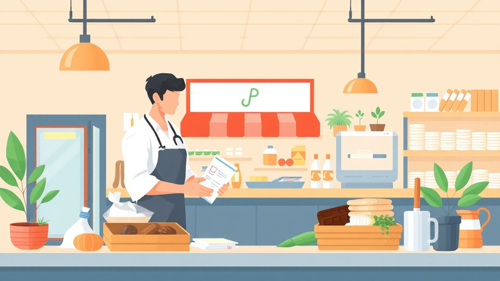 A professional illustration depicting health Inspection Preparation: Produce for Franchise Operators