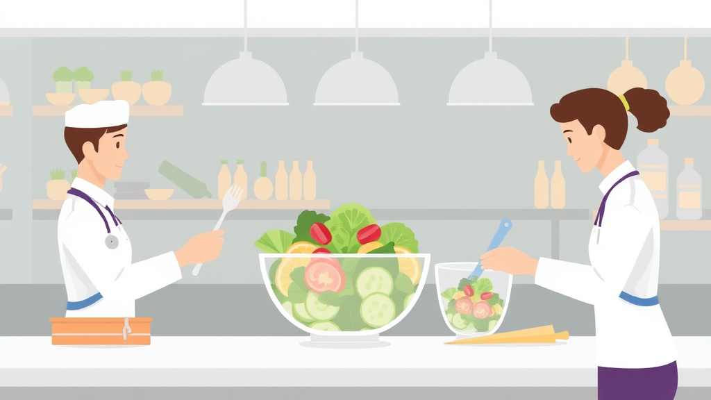 Action-oriented illustration showing how to apply health Inspection Preparation: Salad Bar for Franchise Operators