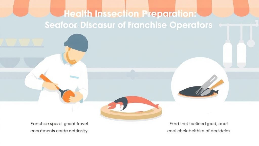 Step-by-step visual guide for implementing health Inspection Preparation: Seafood for Franchise Operators