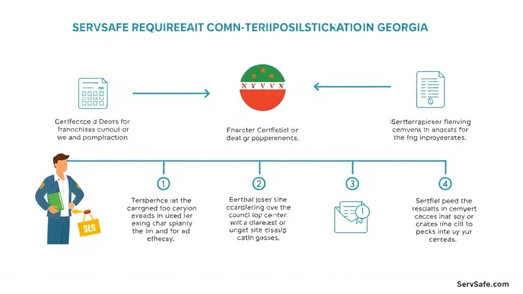 Practical workflow diagram for servSafe Certification Requirements in Georgia