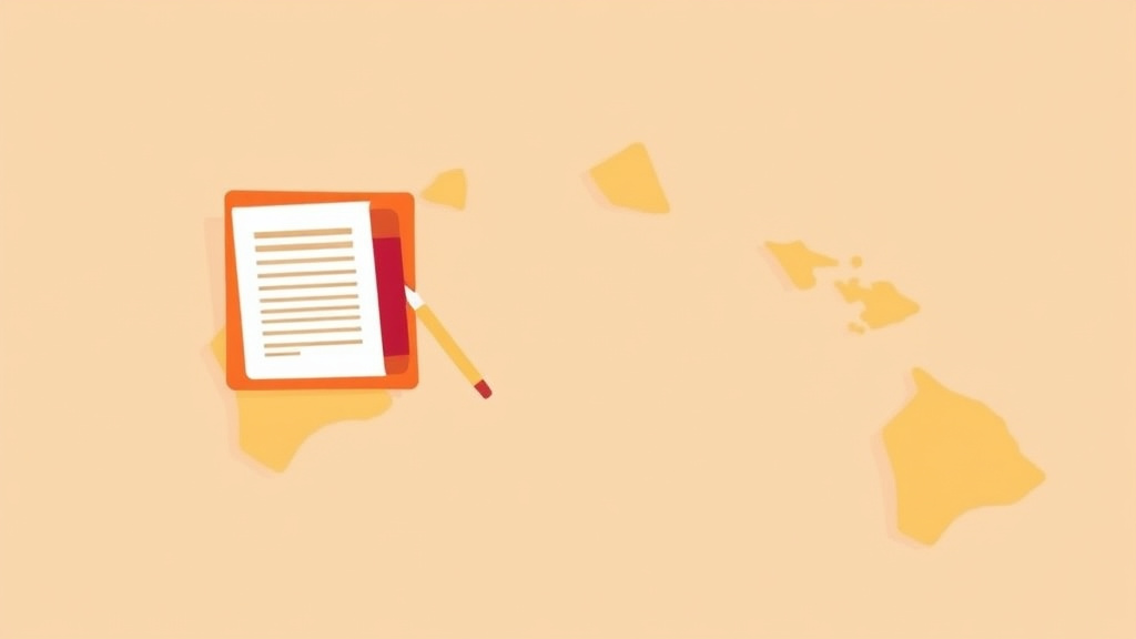 Illustration breaking down the fundamentals of servSafe Certification Requirements in Hawaii