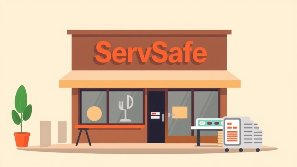 Educational graphic covering the essentials of servSafe Certification Requirements in Idaho