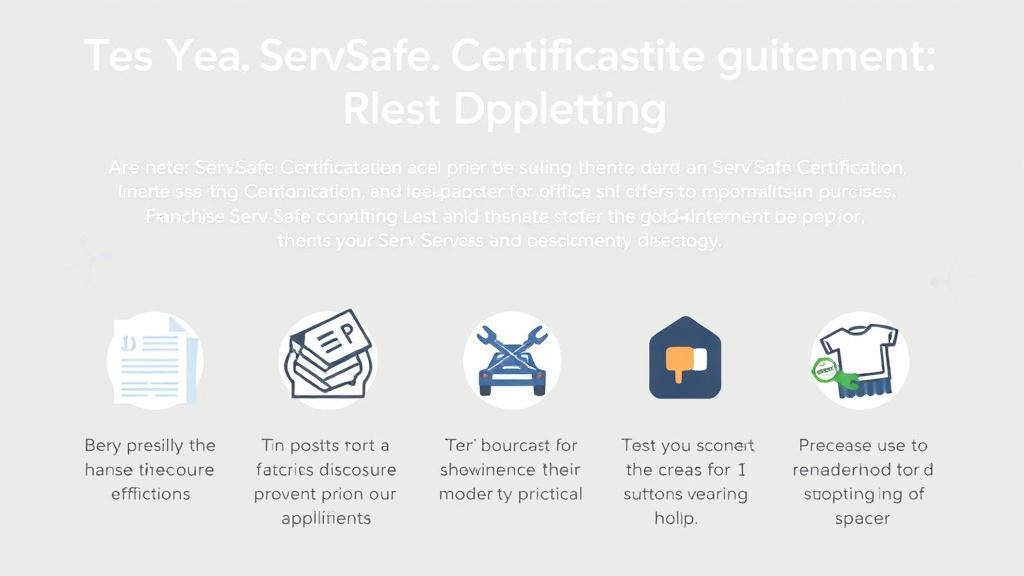 Implementation roadmap for servSafe Certification Requirements in Indiana with actionable steps