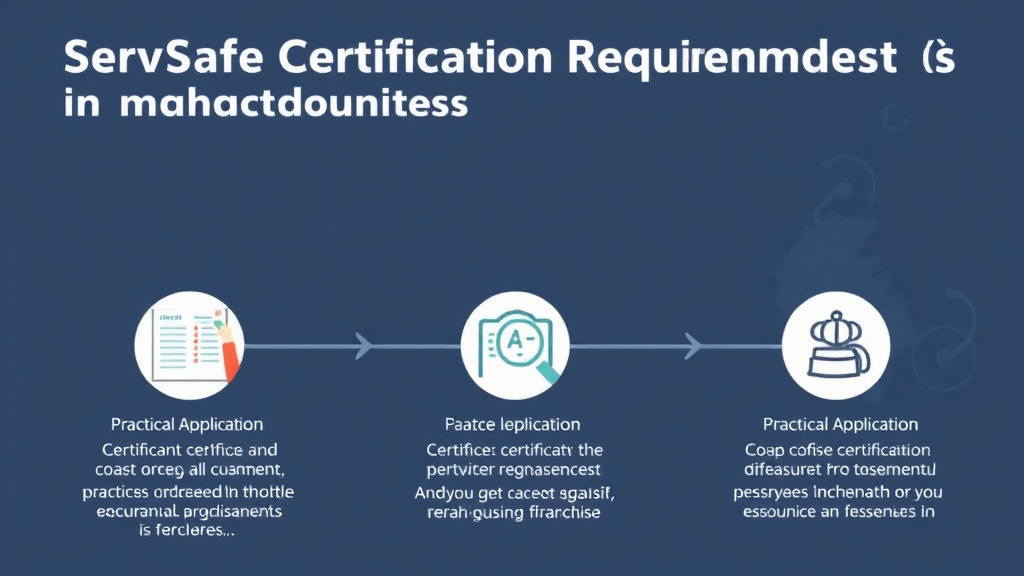Practical checklist visual for servSafe Certification Requirements in Massachusetts