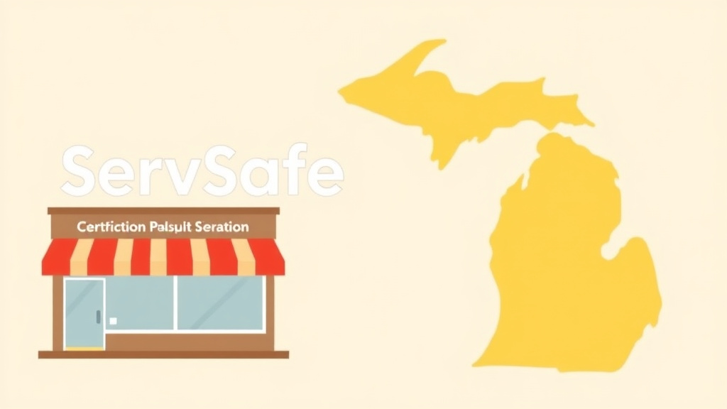 An informative visual explaining servSafe Certification Requirements in Michigan for beginners and professionals