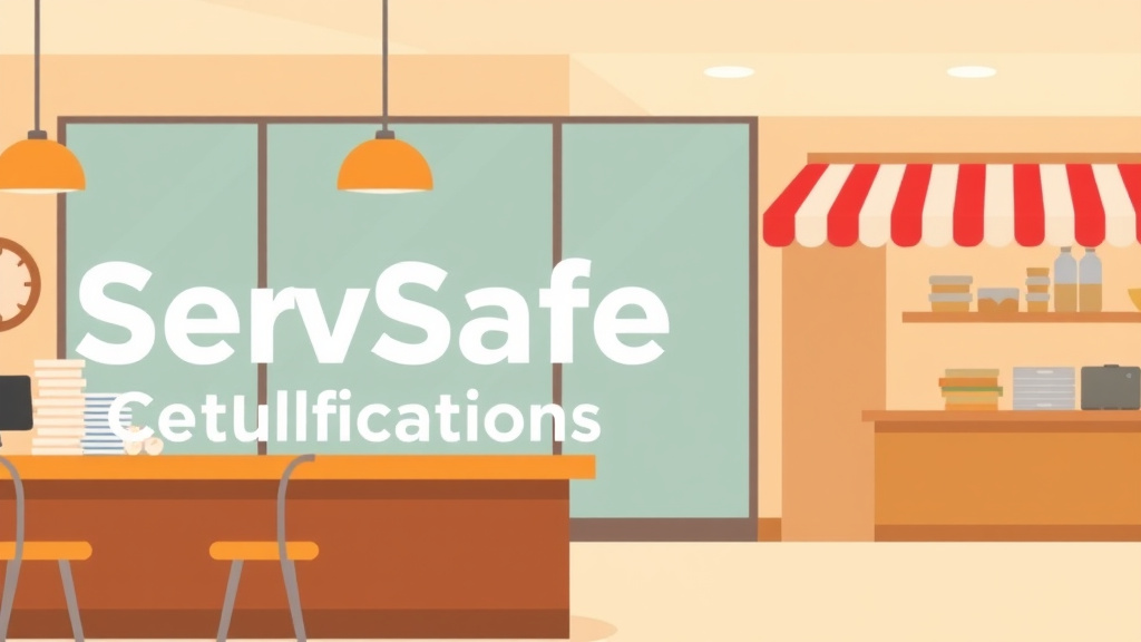 Illustration breaking down the fundamentals of servSafe Certification Requirements in Minnesota