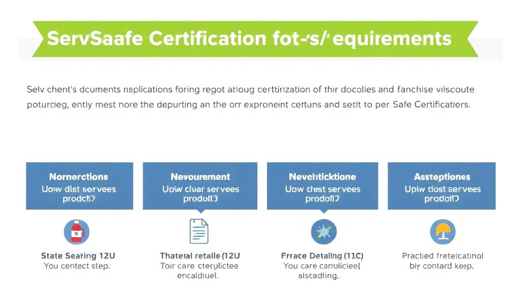 Practical workflow diagram for servSafe Certification Requirements in Minnesota