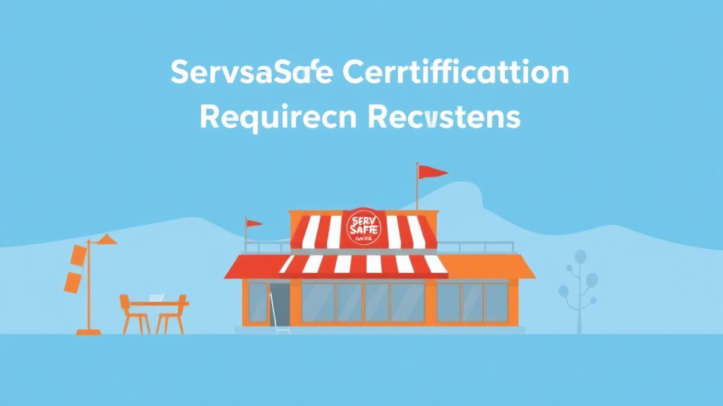 Illustration breaking down the fundamentals of servSafe Certification Requirements in Nevada