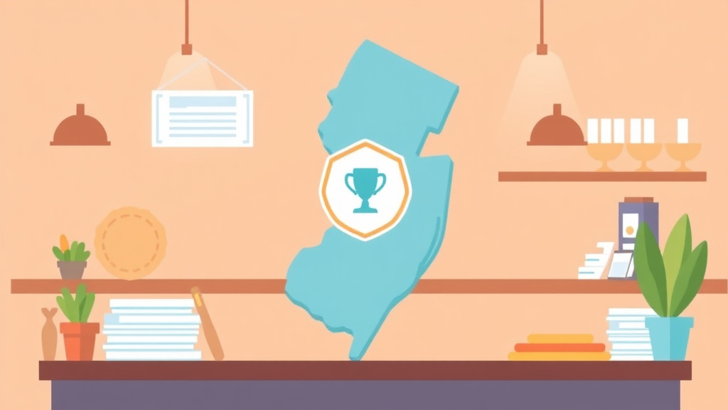 Visual overview of servSafe Certification Requirements in New Jersey with key concepts highlighted