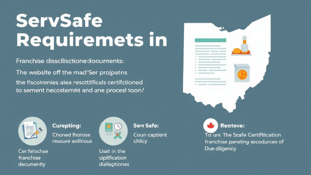 Practical checklist visual for servSafe Certification Requirements in Ohio