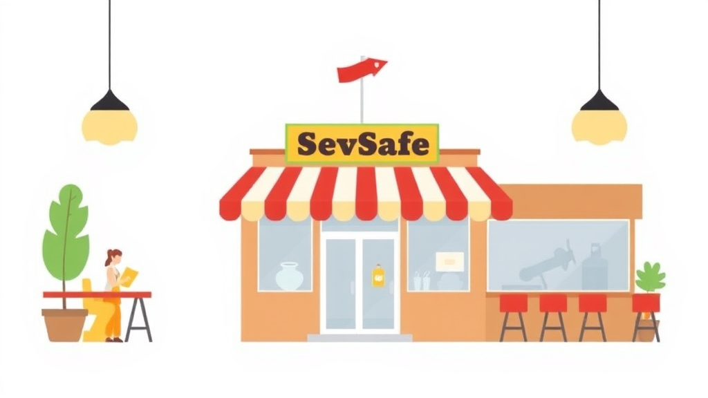 A professional illustration depicting servSafe Certification Requirements in Oklahoma