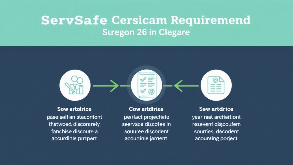 Implementation roadmap for servSafe Certification Requirements in Oregon with actionable steps
