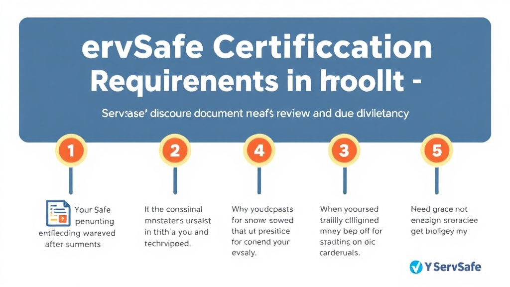Real-world application diagram for servSafe Certification Requirements in Pennsylvania