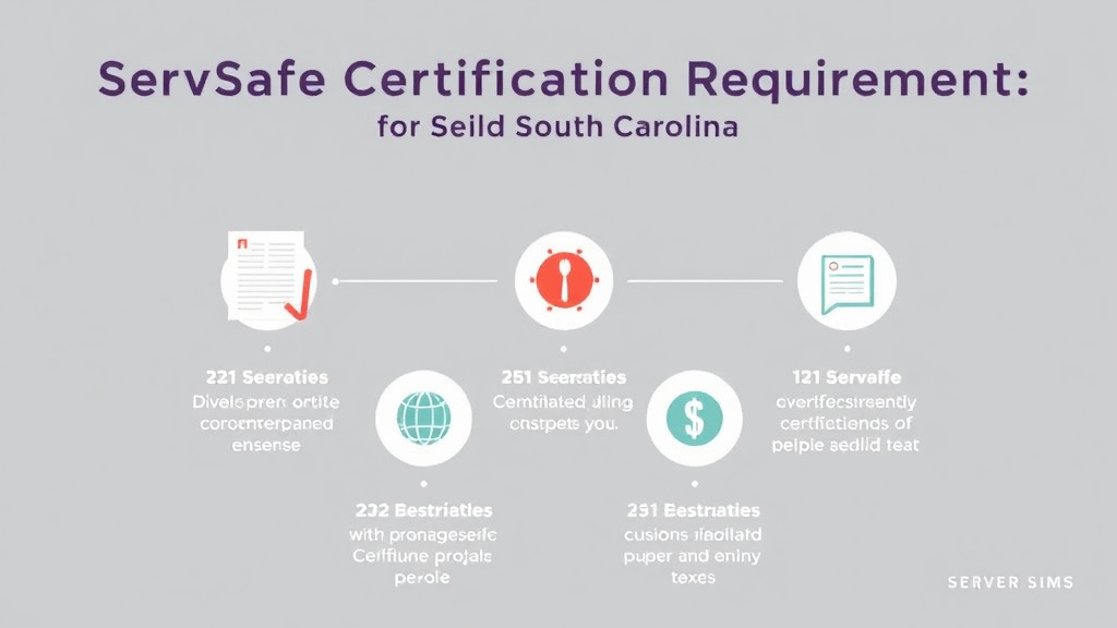 Step-by-step visual guide for implementing servSafe Certification Requirements in South Carolina