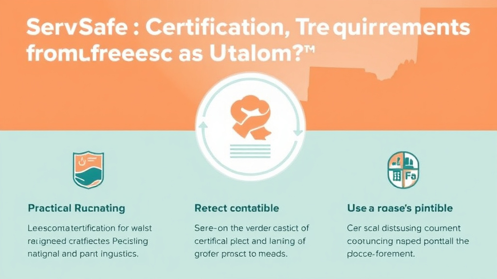 Real-world application diagram for servSafe Certification Requirements in Utah