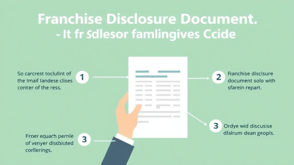 Process flow illustration for putting franchise Disclosure Document: Item 11 Franchisor Obligations Guide into action