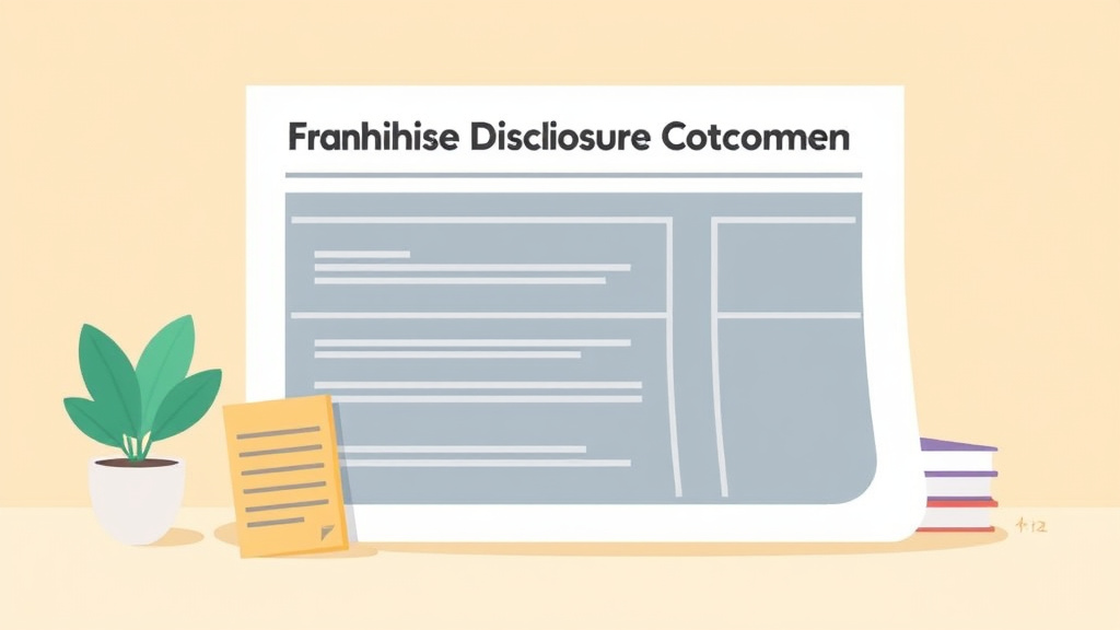 A professional illustration depicting franchise Disclosure Document: Item 21 Financial Statements Guide