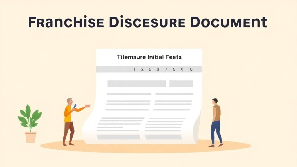 Clear illustration of franchise Disclosure Document: Item 5 Initial Fees Guide with supporting details