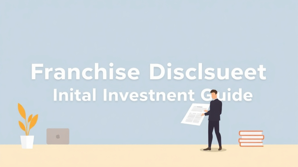 Clear illustration of franchise Disclosure Document: Item 7 Initial Investment Guide with supporting details