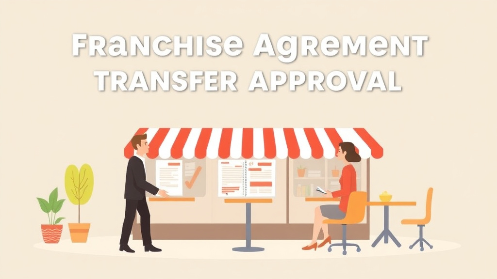 Educational graphic covering the essentials of franchise Agreement Transfer Approval: What Operators Need to Know