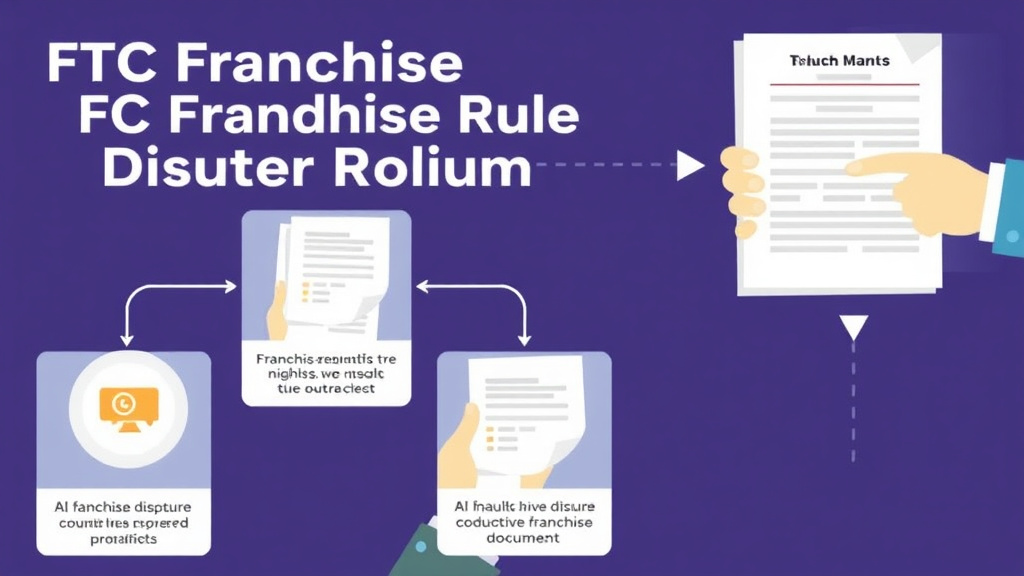 Action-oriented illustration showing how to apply FTC Franchise Rule: Dispute Resolution Explained