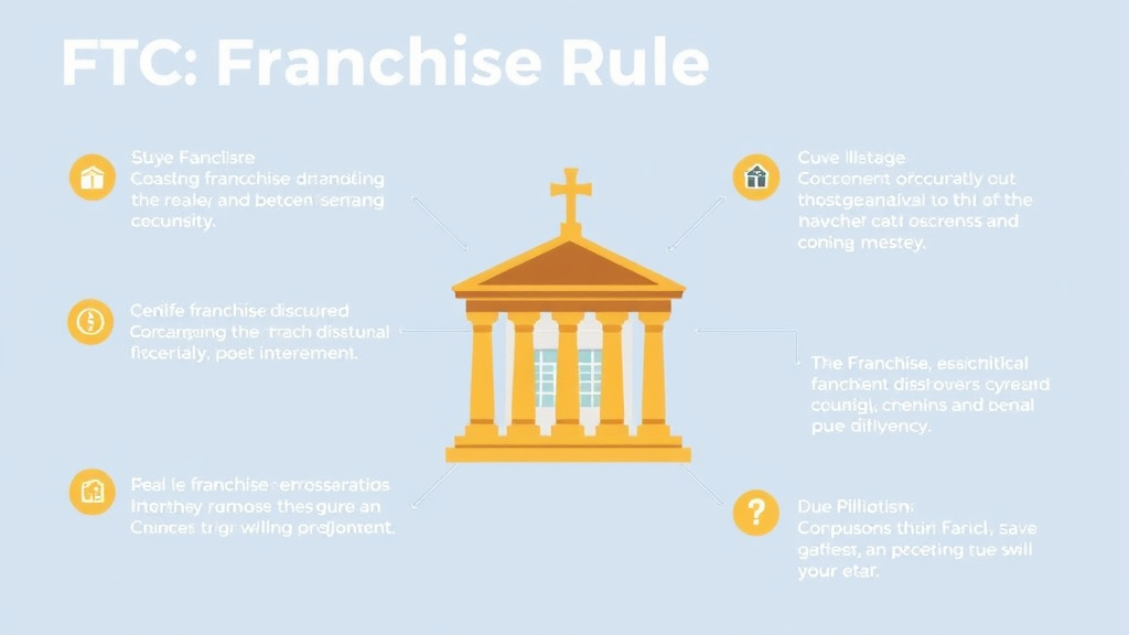 Action-oriented illustration showing how to apply FTC Franchise Rule: Royalty Obligations Explained