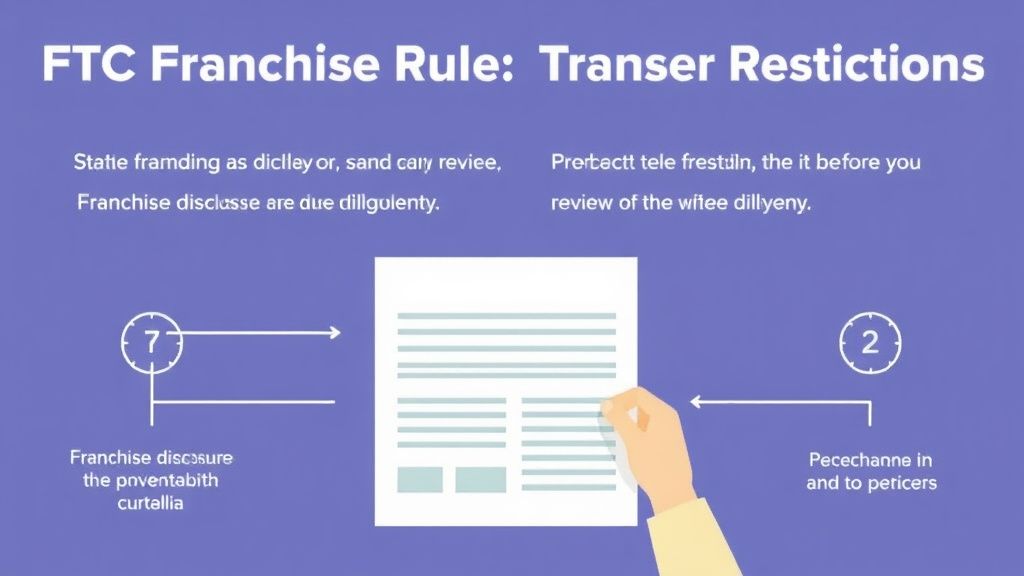 Practical checklist visual for FTC Franchise Rule: Transfer Restrictions Explained