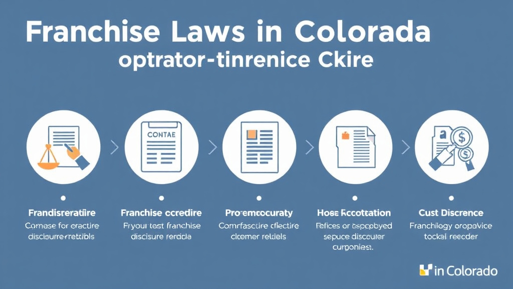 Practical workflow diagram for franchise Laws in Colorado: Operator Compliance Guide