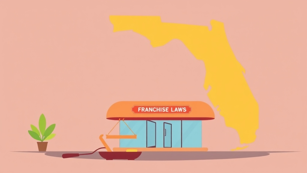 Illustration breaking down the fundamentals of franchise Laws in Florida: Operator Compliance Guide