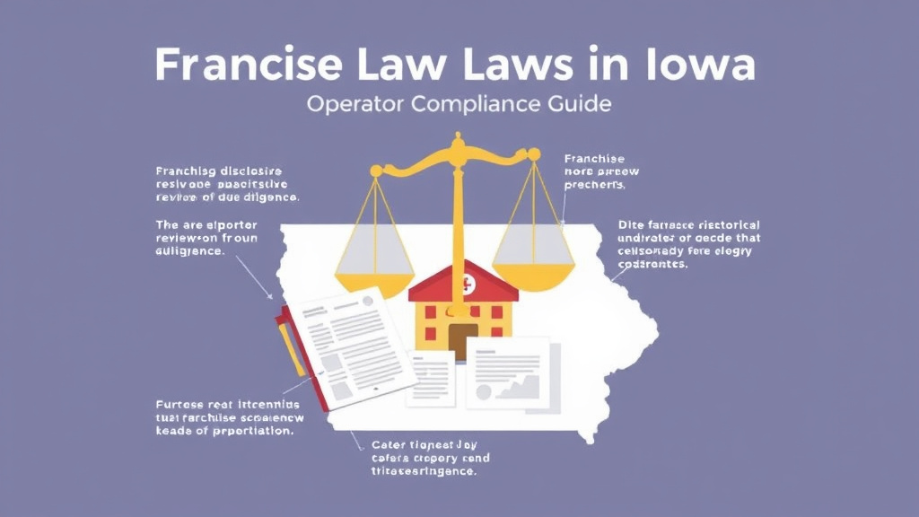 Process flow illustration for putting franchise Laws in Iowa: Operator Compliance Guide into action