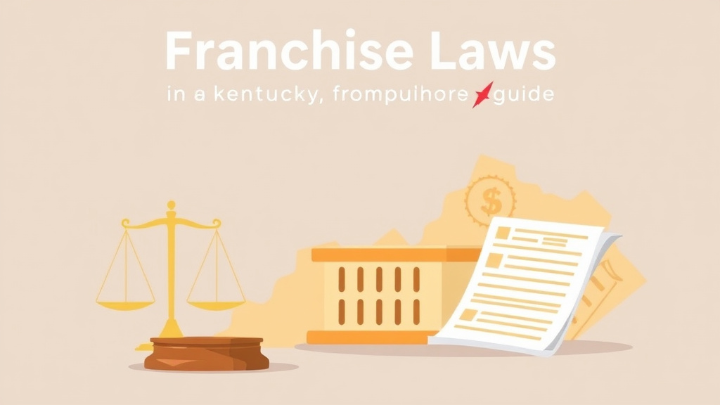 A professional illustration depicting franchise Laws in Kentucky: Operator Compliance Guide