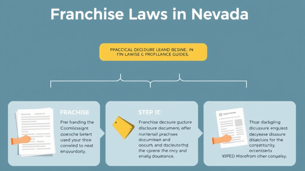 Process flow illustration for putting franchise Laws in Nevada: Operator Compliance Guide into action