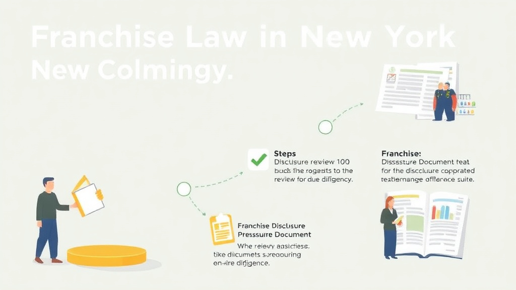 Process flow illustration for putting franchise Laws in New York: Operator Compliance Guide into action