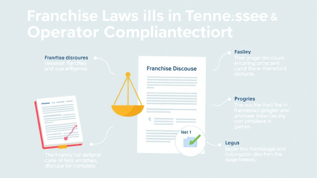 Action-oriented illustration showing how to apply franchise Laws in Tennessee: Operator Compliance Guide