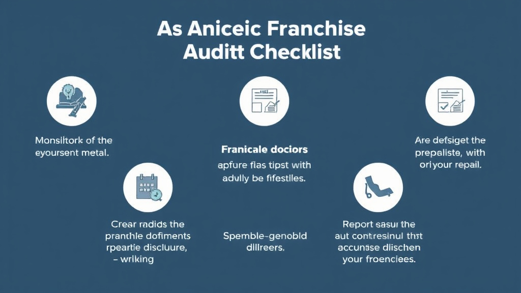 Hands-on guide visualization for auto Repair Franchise Audit Checklist