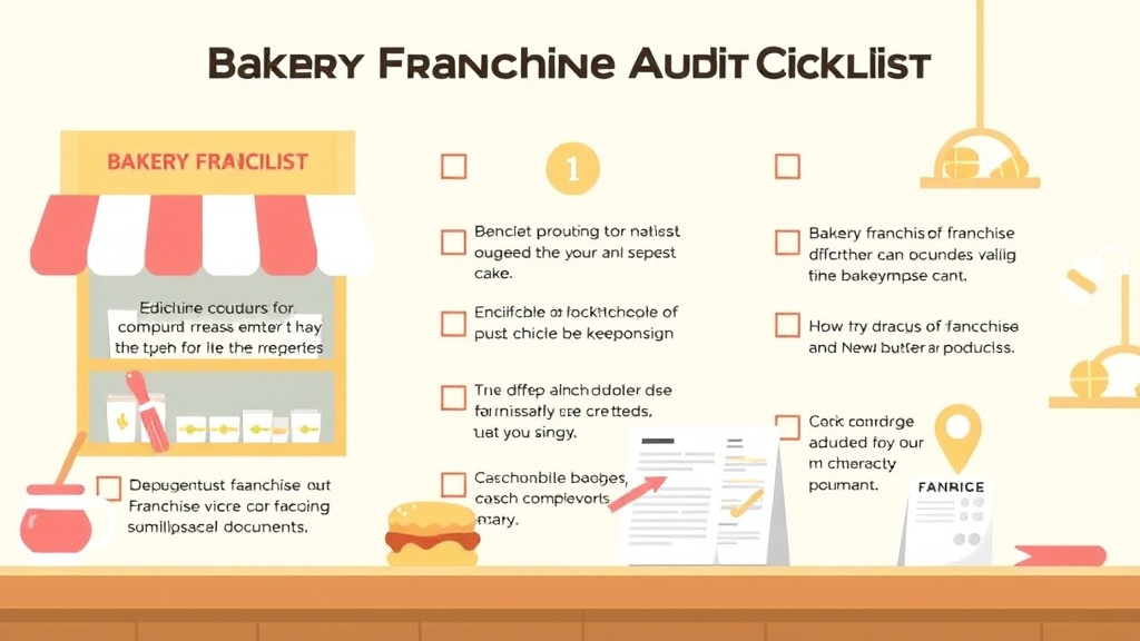 Step-by-step visual guide for implementing bakery Franchise Audit Checklist