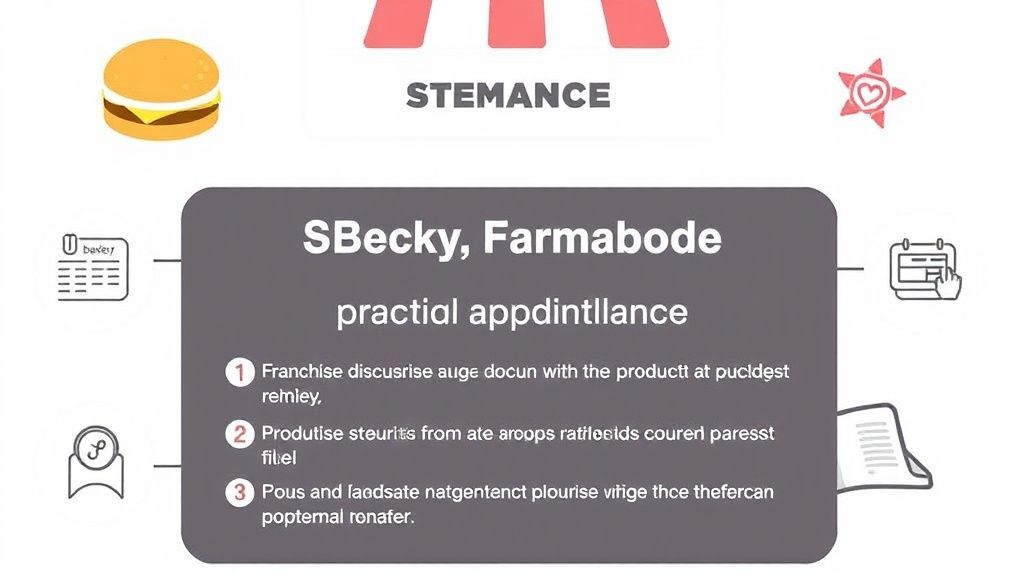 Action-oriented illustration showing how to apply bakery Franchise Compliance Guide