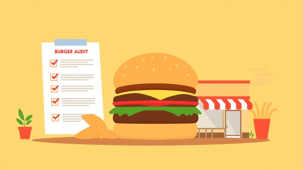 Conceptual diagram showing how burger Franchise Audit Checklist works in practice