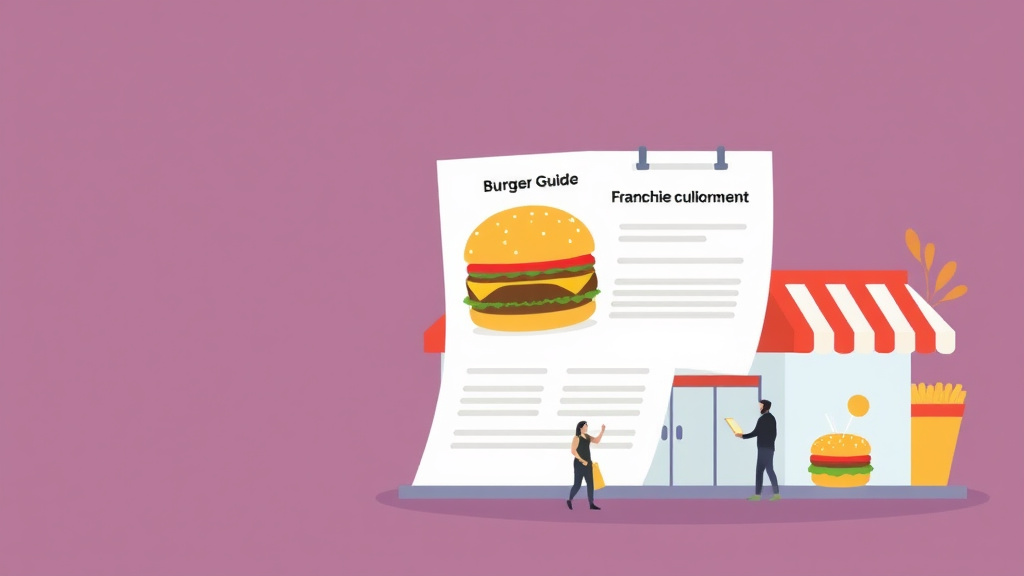 Educational graphic covering the essentials of burger Franchise Compliance Guide