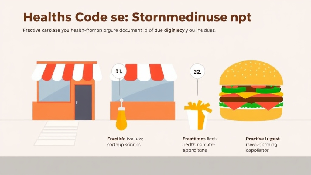 Hands-on guide visualization for health Code Compliance for Burger Franchises