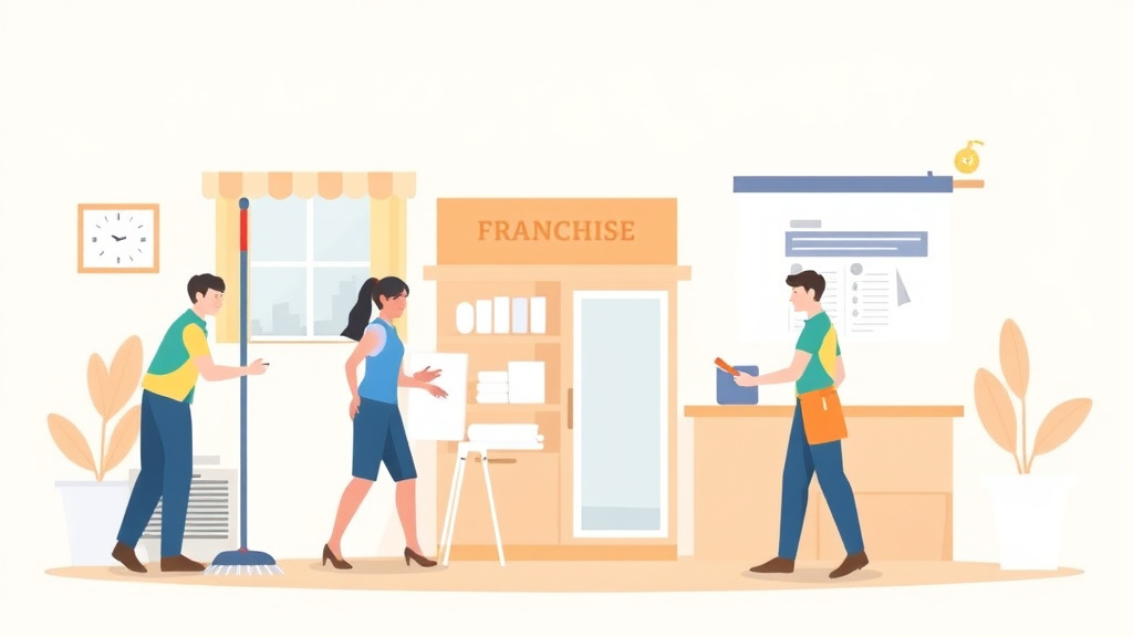 Detailed visual representation of cleaning Service Franchise Compliance Guide