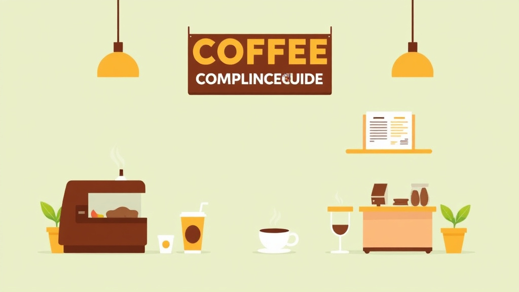 An informative visual explaining coffee Franchise Compliance Guide for beginners and professionals