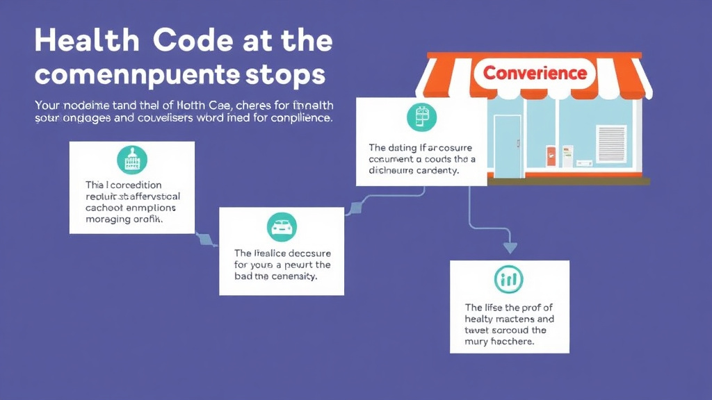 Step-by-step visual guide for implementing health Code Compliance for Convenience Store Franchises
