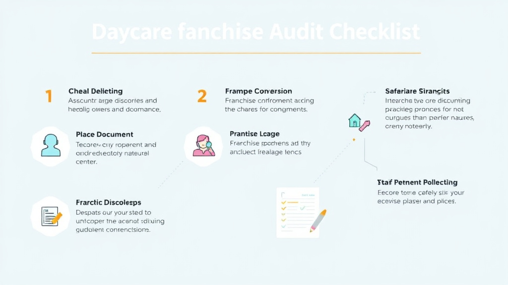 Real-world application diagram for daycare Franchise Audit Checklist