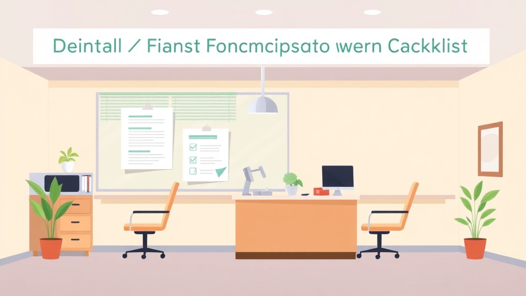 Clear illustration of dental Office Franchise Audit Checklist with supporting details