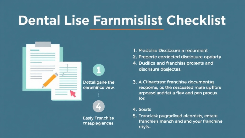 Real-world application diagram for dental Office Franchise Audit Checklist