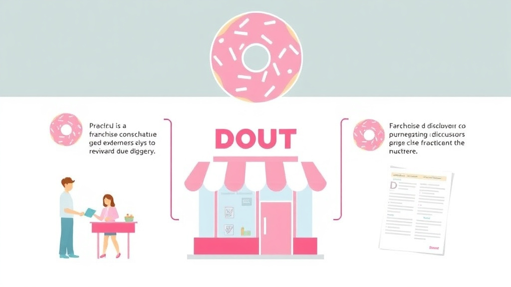 Process flow illustration for putting donut Franchise Compliance Guide into action