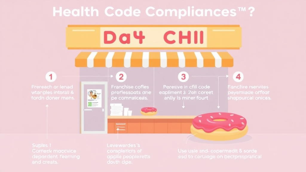 Practical workflow diagram for health Code Compliance for Donut Franchises
